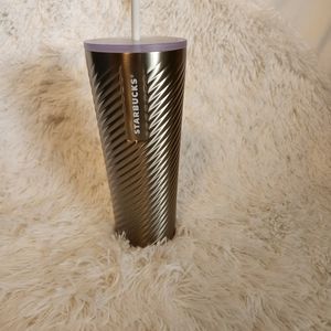 NWT Starbucks Silver Cold Cup